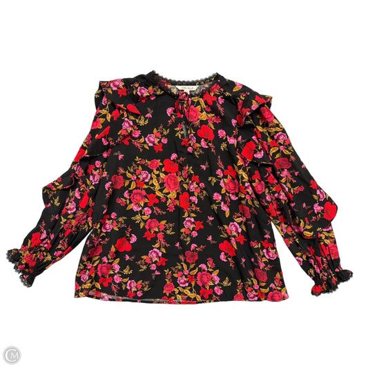 Top Long Sleeve By The Pioneer Woman In Floral Print, Size: L