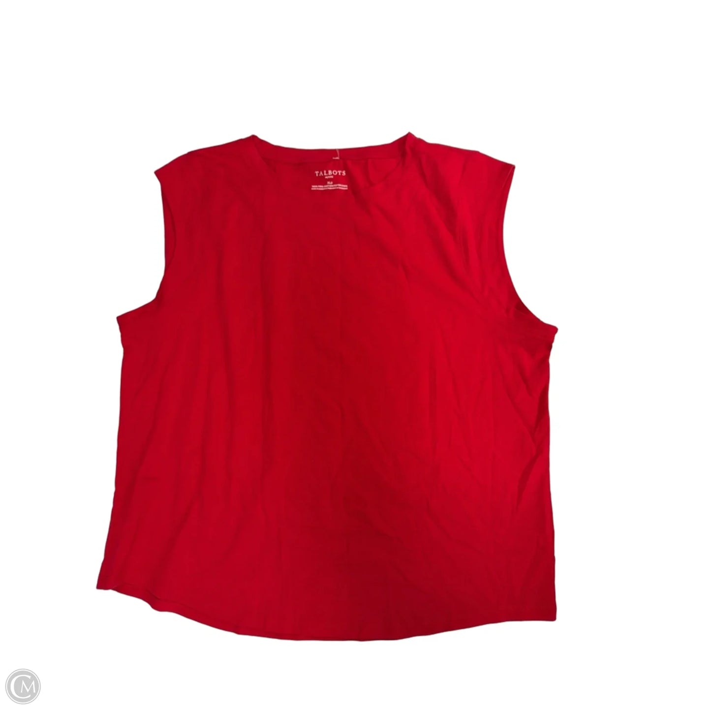 Top Sleeveless By Talbots In Red, Size: Xlp