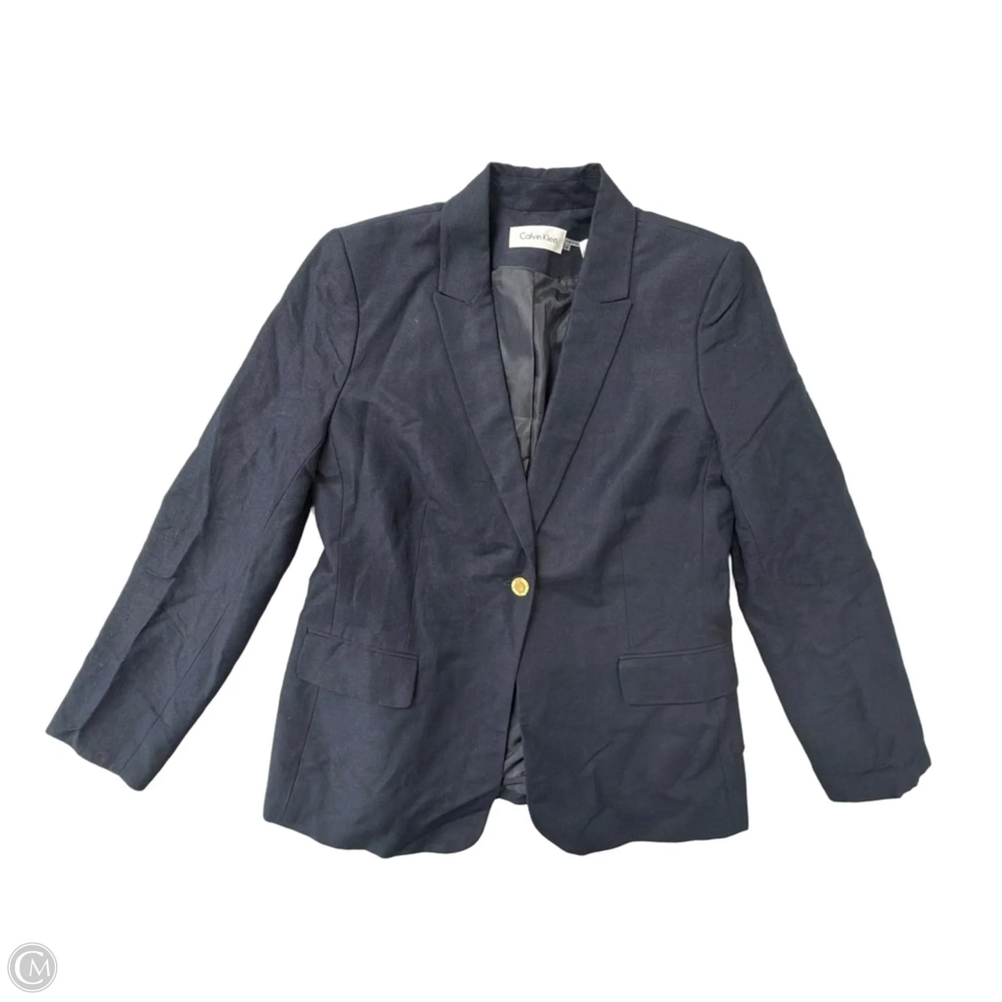 Blazer By Calvin Klein In Navy, Size: Xl