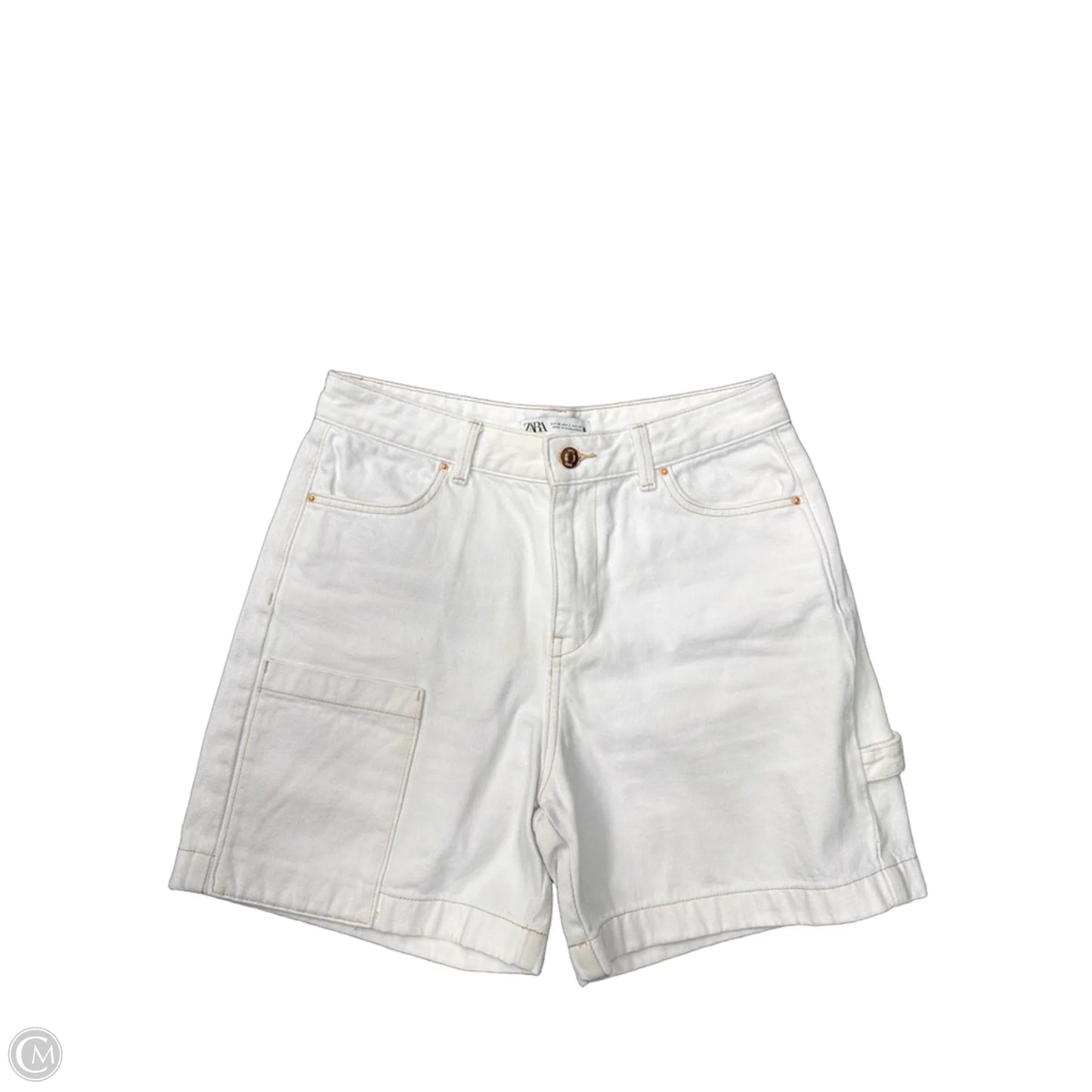 Shorts By Zara In White, Size: 6