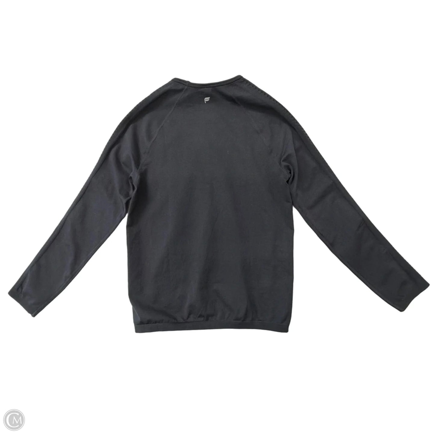 Athletic Top Long Sleeve Crewneck By Fabletics In Black, Size: L