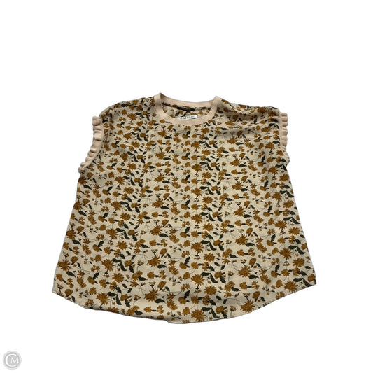 Top Short Sleeve By Tahari In Floral Print, Size: M