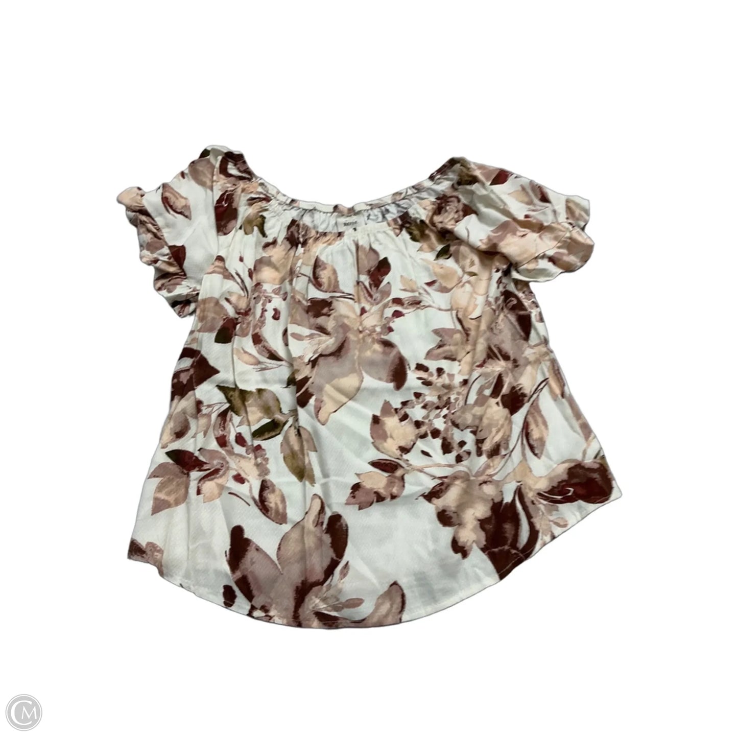 Top Sleeveless By Knox Rose In Floral Print, Size: L