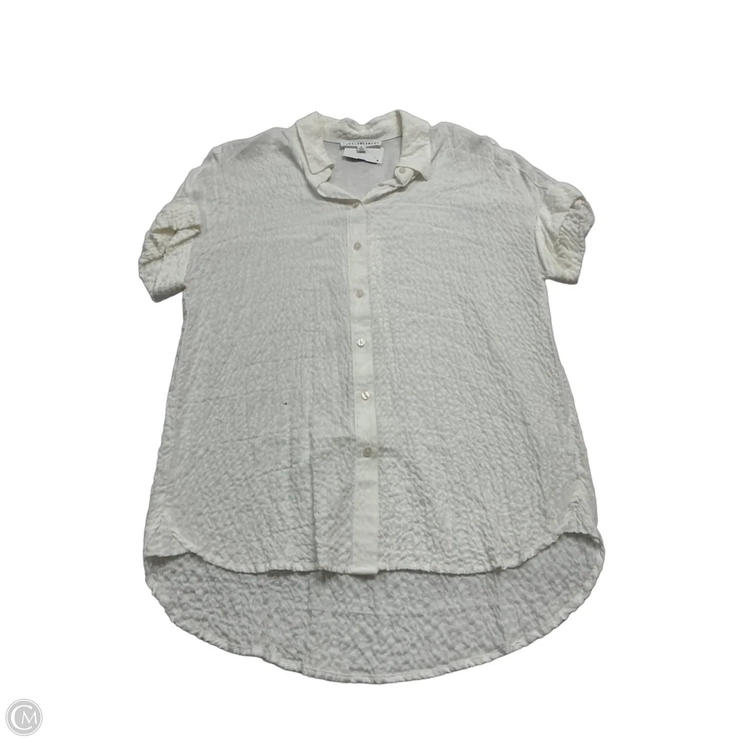 Top Short Sleeve By Jane And Delancey In Cream, Size: M