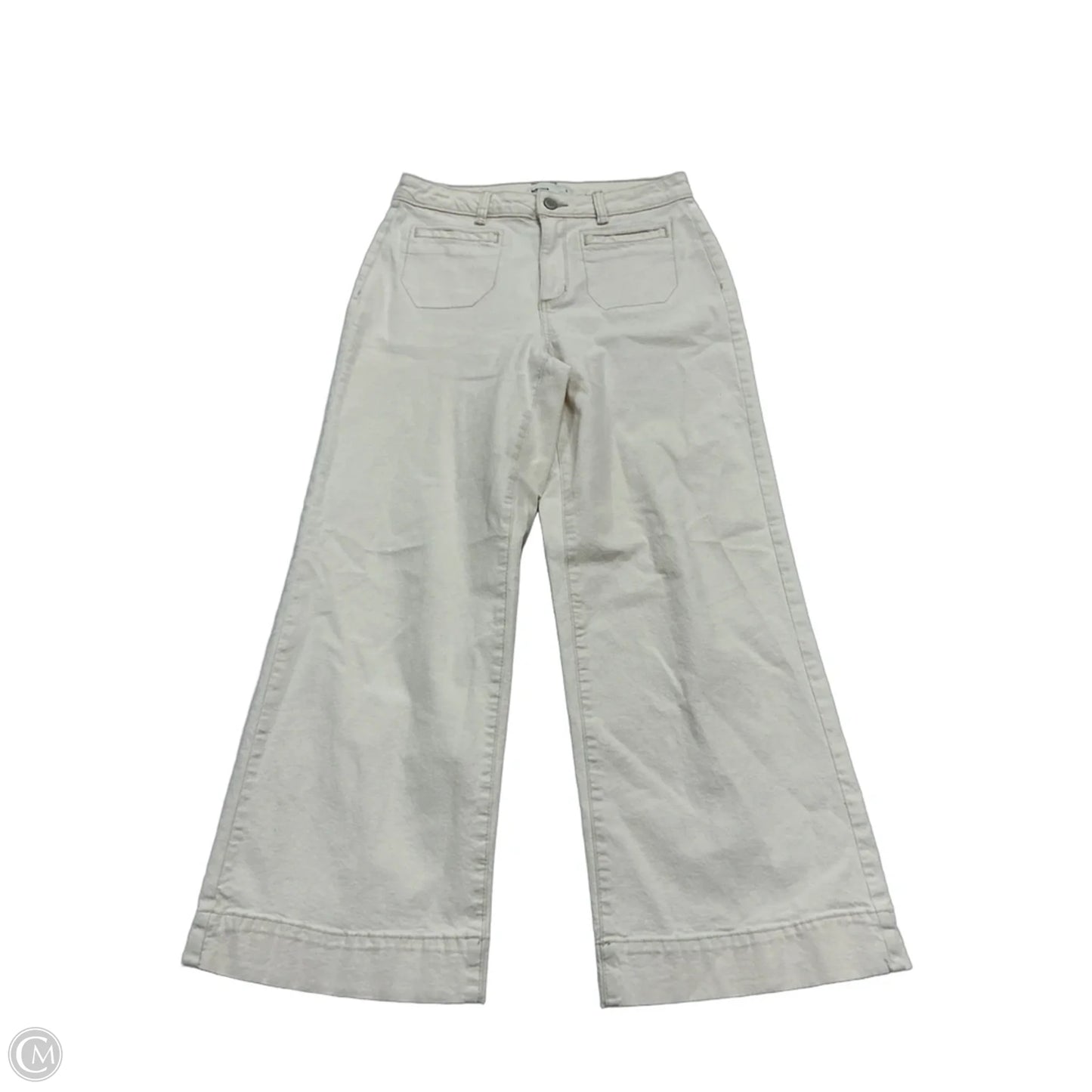 Jeans Wide Leg By Sonoma In Cream, Size: 6