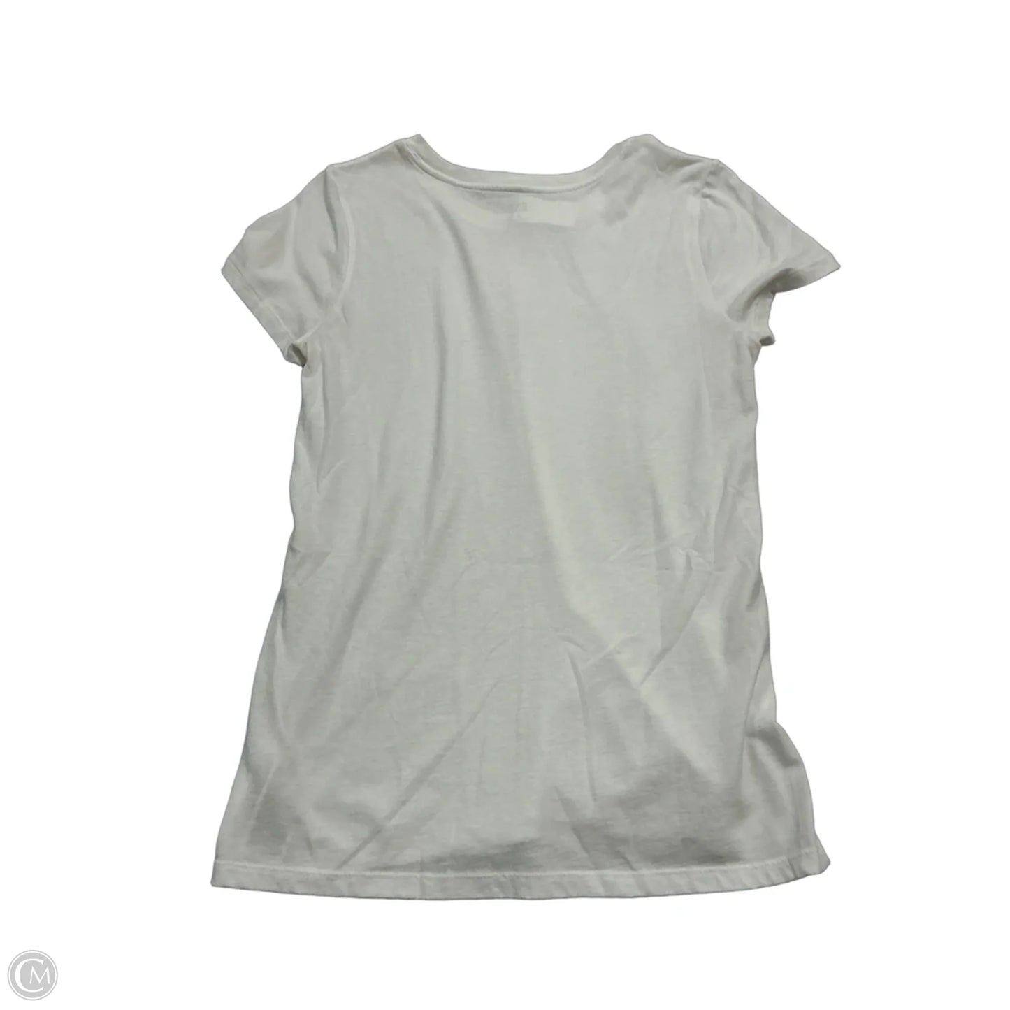 Top Short Sleeve By Gap In White, Size: M