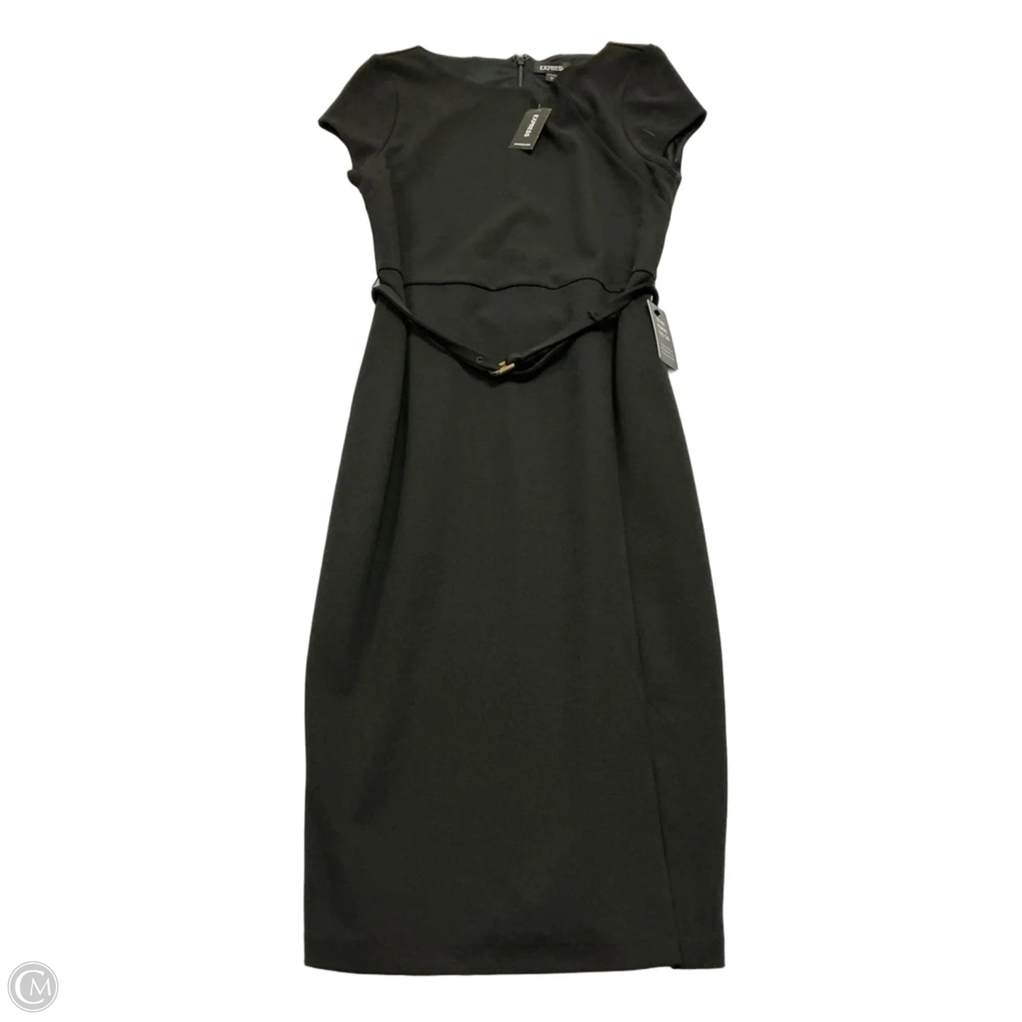 Dress Casual Midi By Express In Black, Size: S