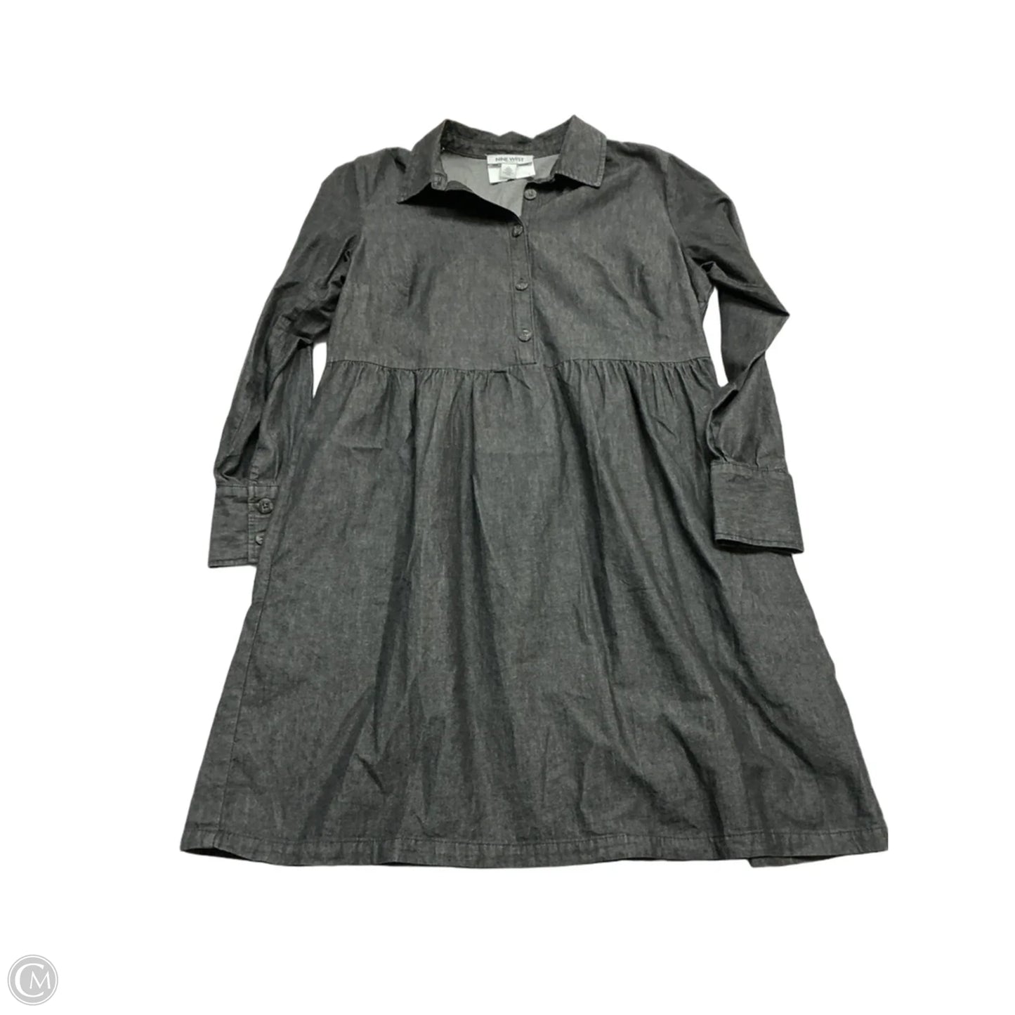 Dress Casual Midi By Nine West In Grey, Size: M