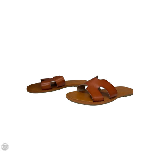 Sandals Flats By Universal Thread In Brown, Size: 7