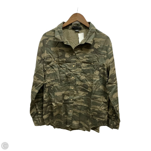 Top Long Sleeve By Social Standard By Sanctuary In Camouflage Print, Size: L