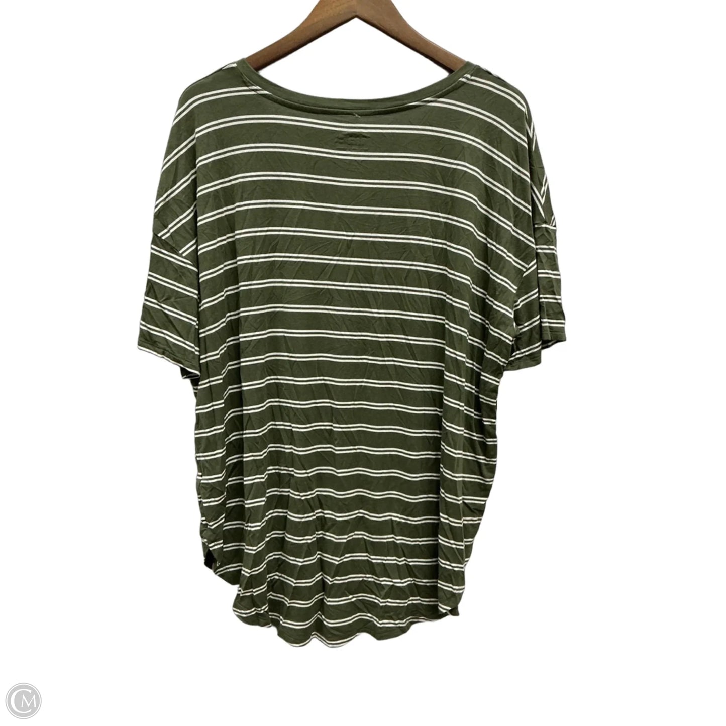 Tunic 3/4 Sleeve By Time And Tru In Striped Pattern, Size: Xl