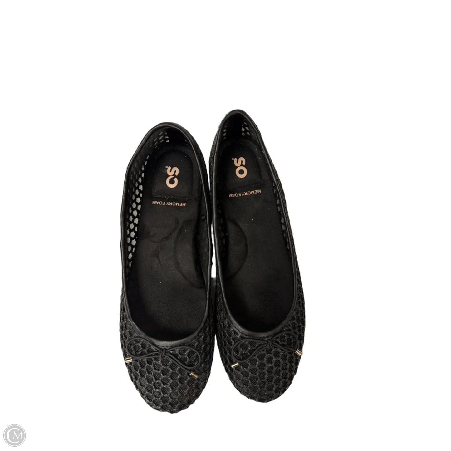 Shoes Flats By So In Black, Size: 7