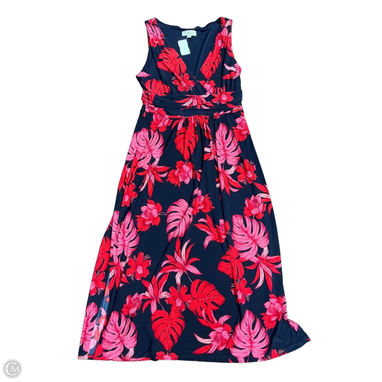 Dress Casual Maxi By Clothes Mentor In Floral Print, Size: L