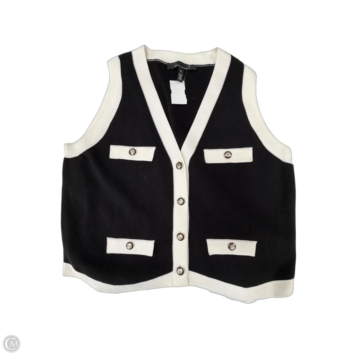 Vest Other By White House Black Market In Black & White, Size: Xl