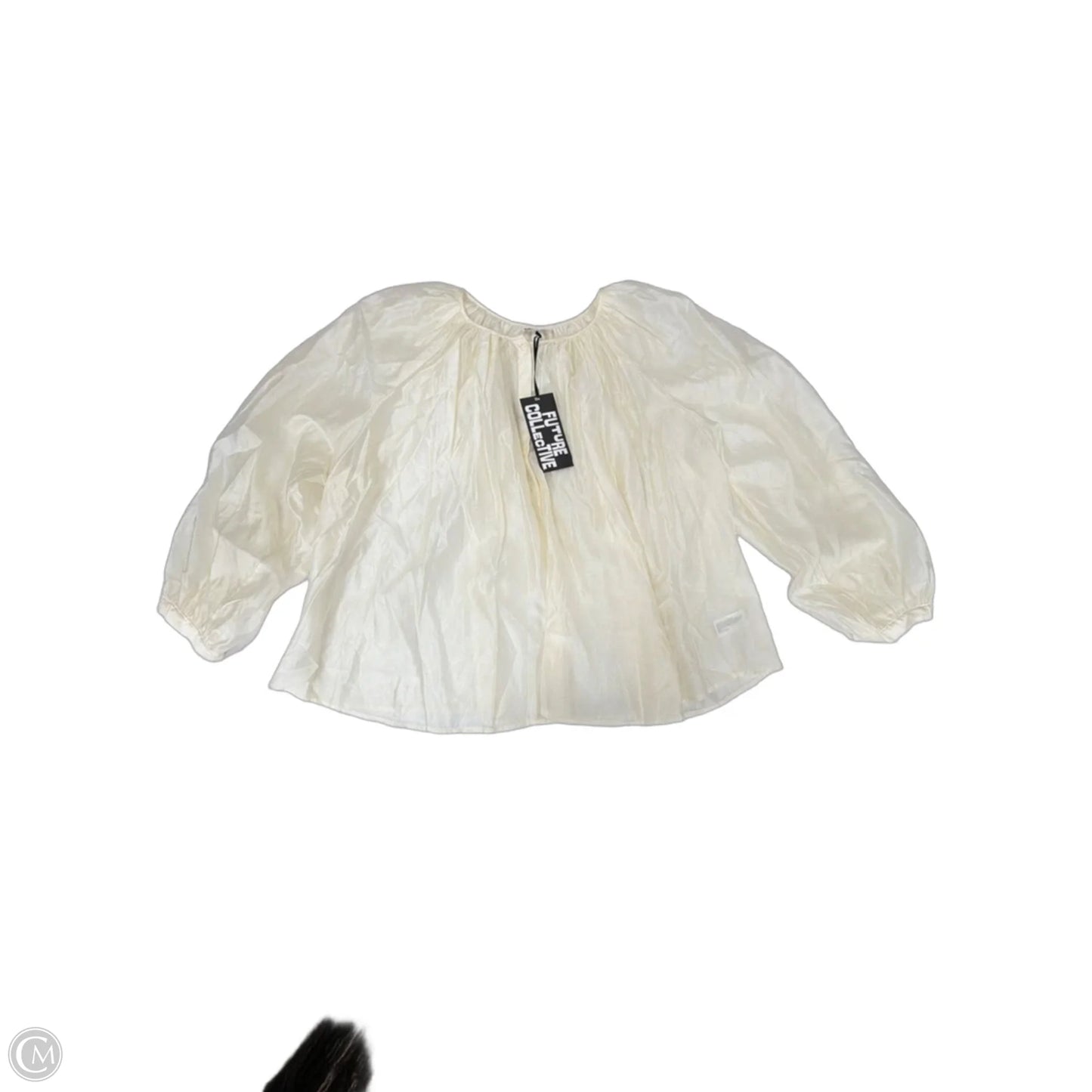 Top Long Sleeve By Future Collective In Cream, Size: 1x