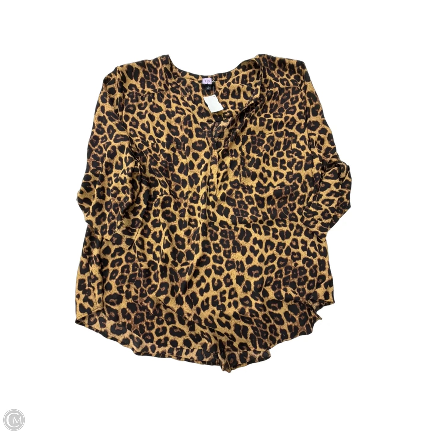 Top 3/4 Sleeve By Torrid In Animal Print, Size: 4x