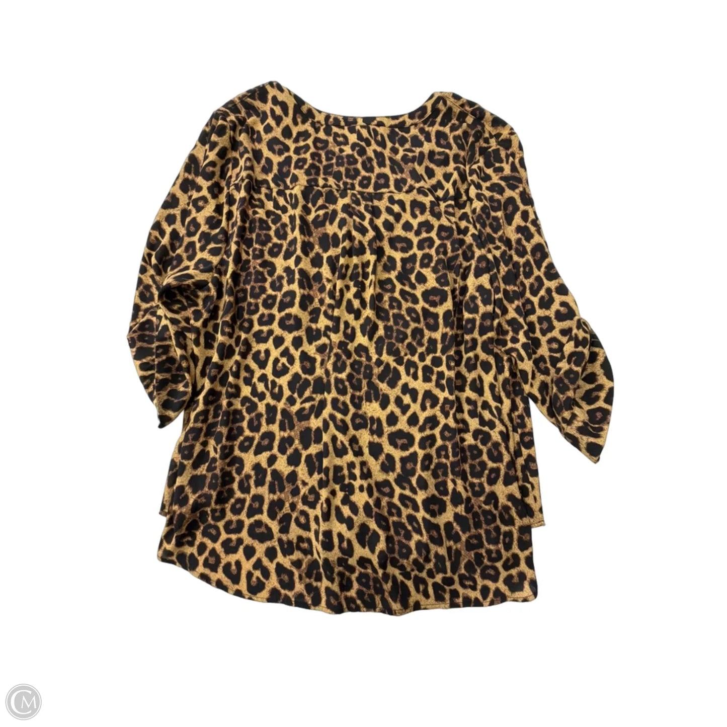 Top 3/4 Sleeve By Torrid In Animal Print, Size: 4x
