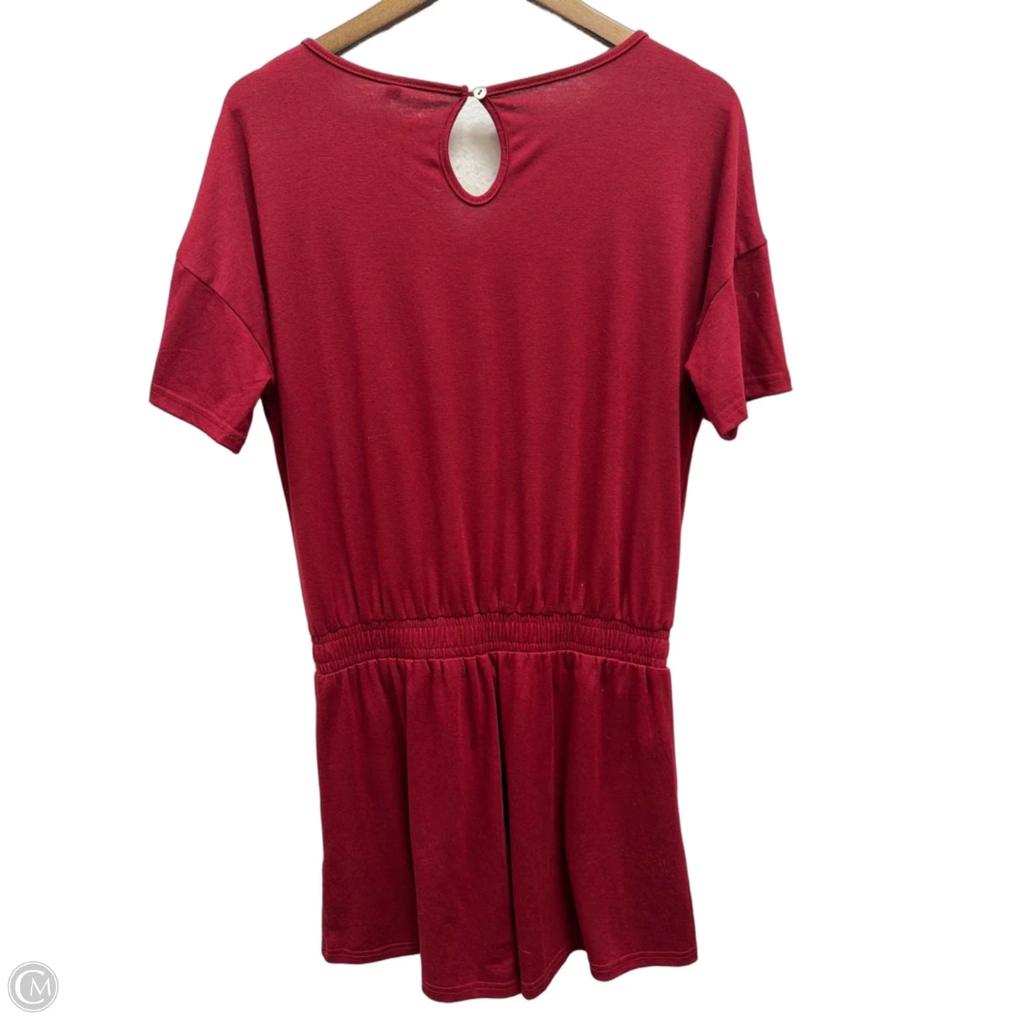 Romper By Clothes Mentor In Maroon, Size: L