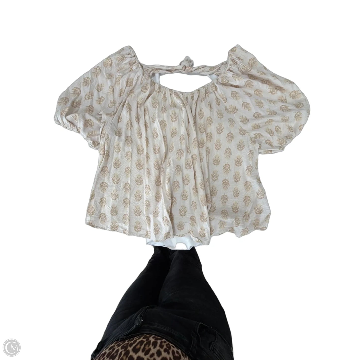 Top Short Sleeve By Old Navy In Cream, Size: 4x