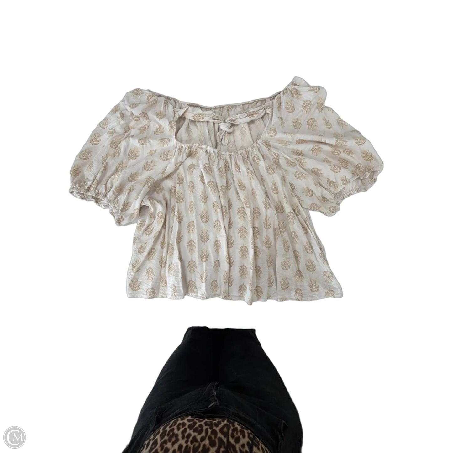 Top Short Sleeve By Old Navy In Cream, Size: 4x