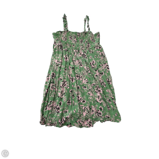 Dress Casual Midi By Torrid In Green & Pink, Size: 4x
