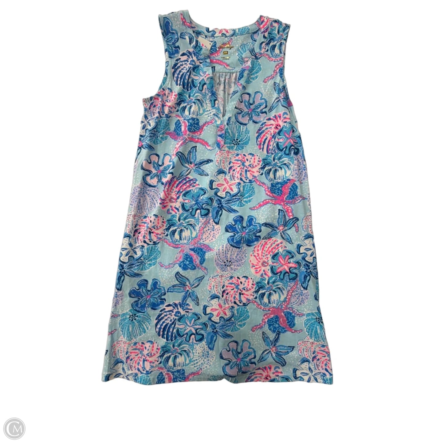 Dress Designer By Lilly Pulitzer In Blue & Pink, Size: Xs