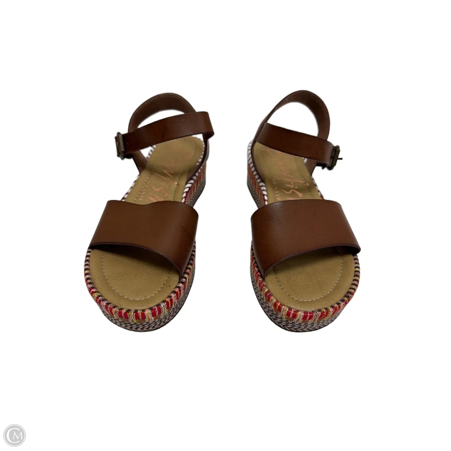 Sandals Flats By Blowfish In Brown & Red, Size: 8.5