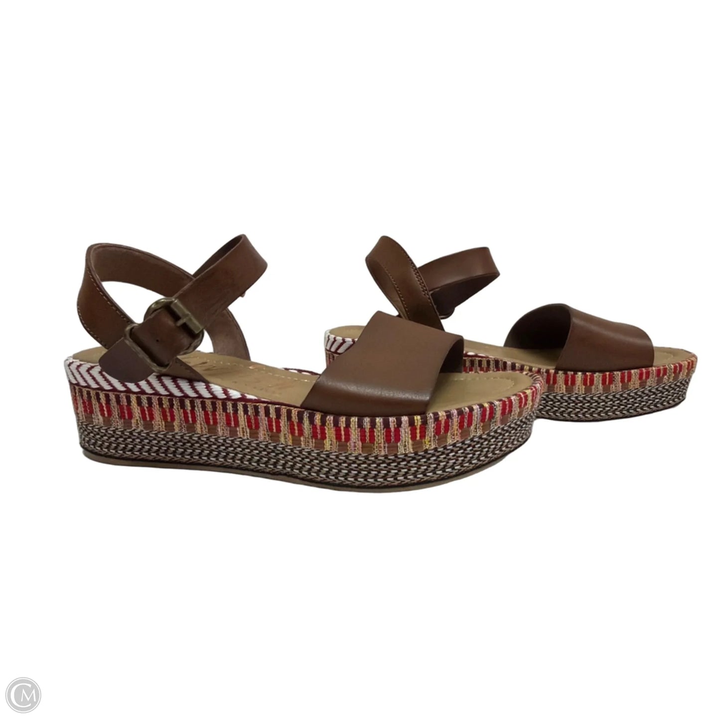 Sandals Flats By Blowfish In Brown & Red, Size: 8.5