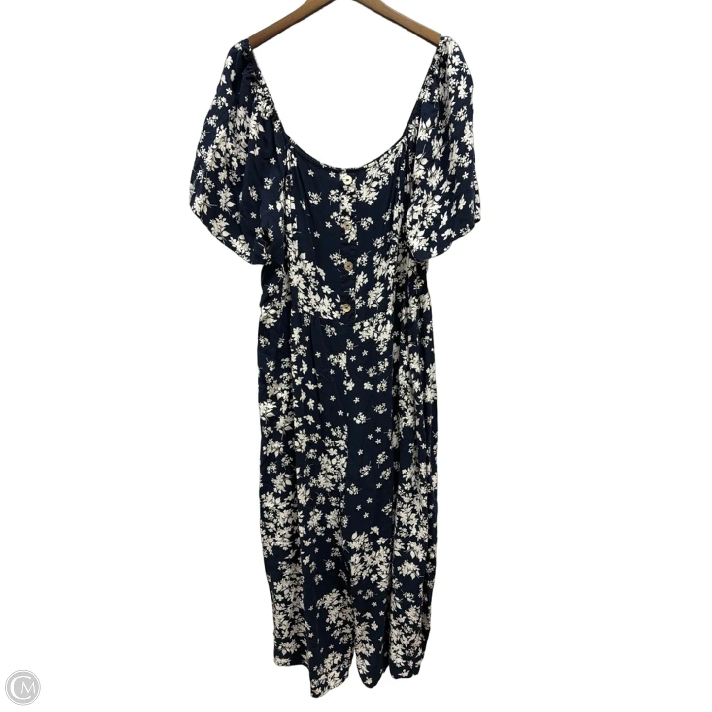Jumpsuit By Luxology In Floral Print, Size: 3x