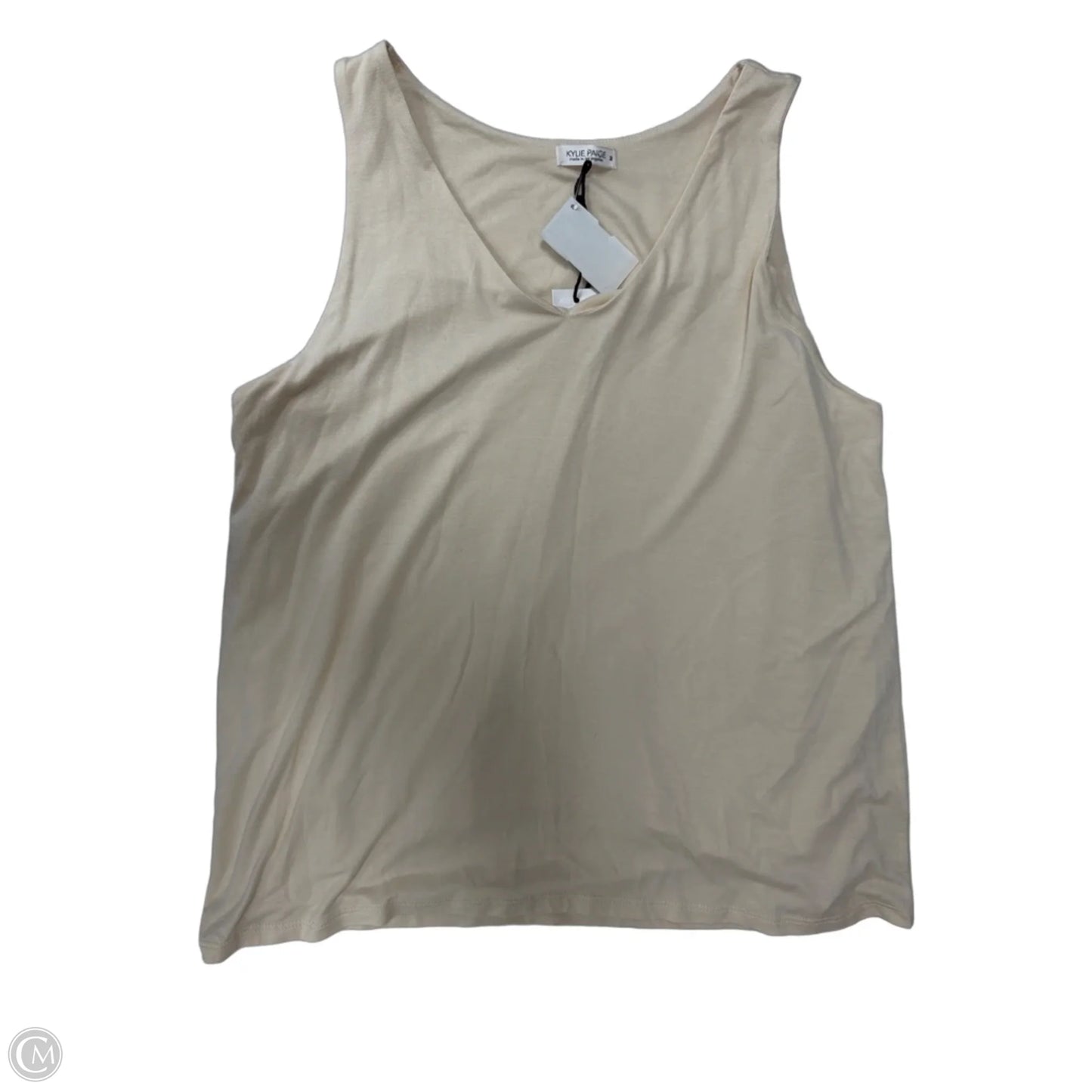 Tank Top By Clothes Mentor In Cream, Size: M