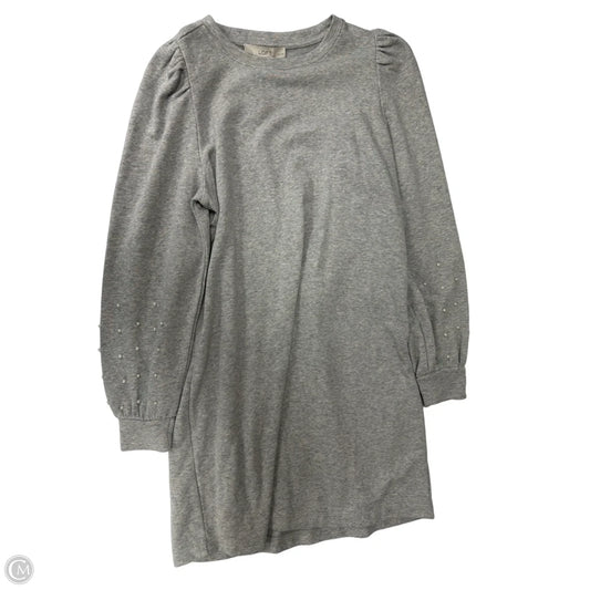 Dress Casual Midi By Loft In Grey, Size: Mp