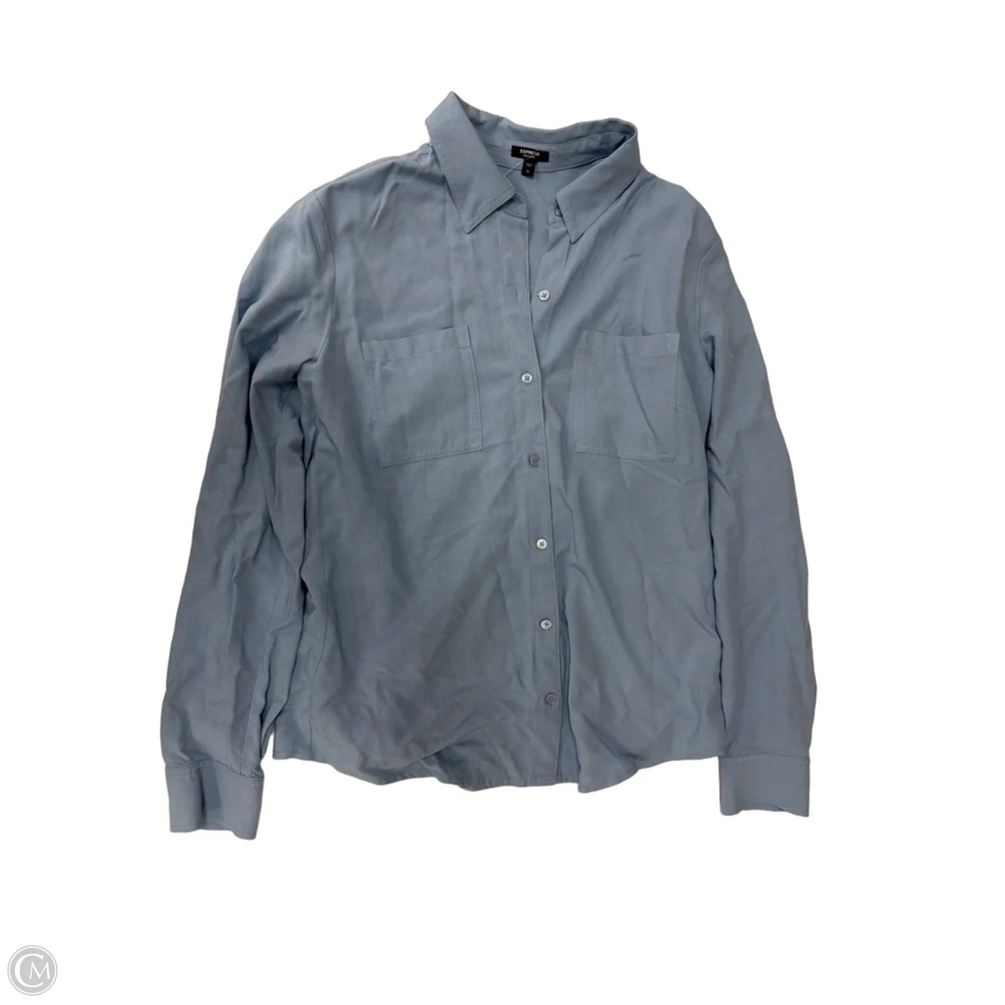 Top Long Sleeve By Express In Blue, Size: Xs