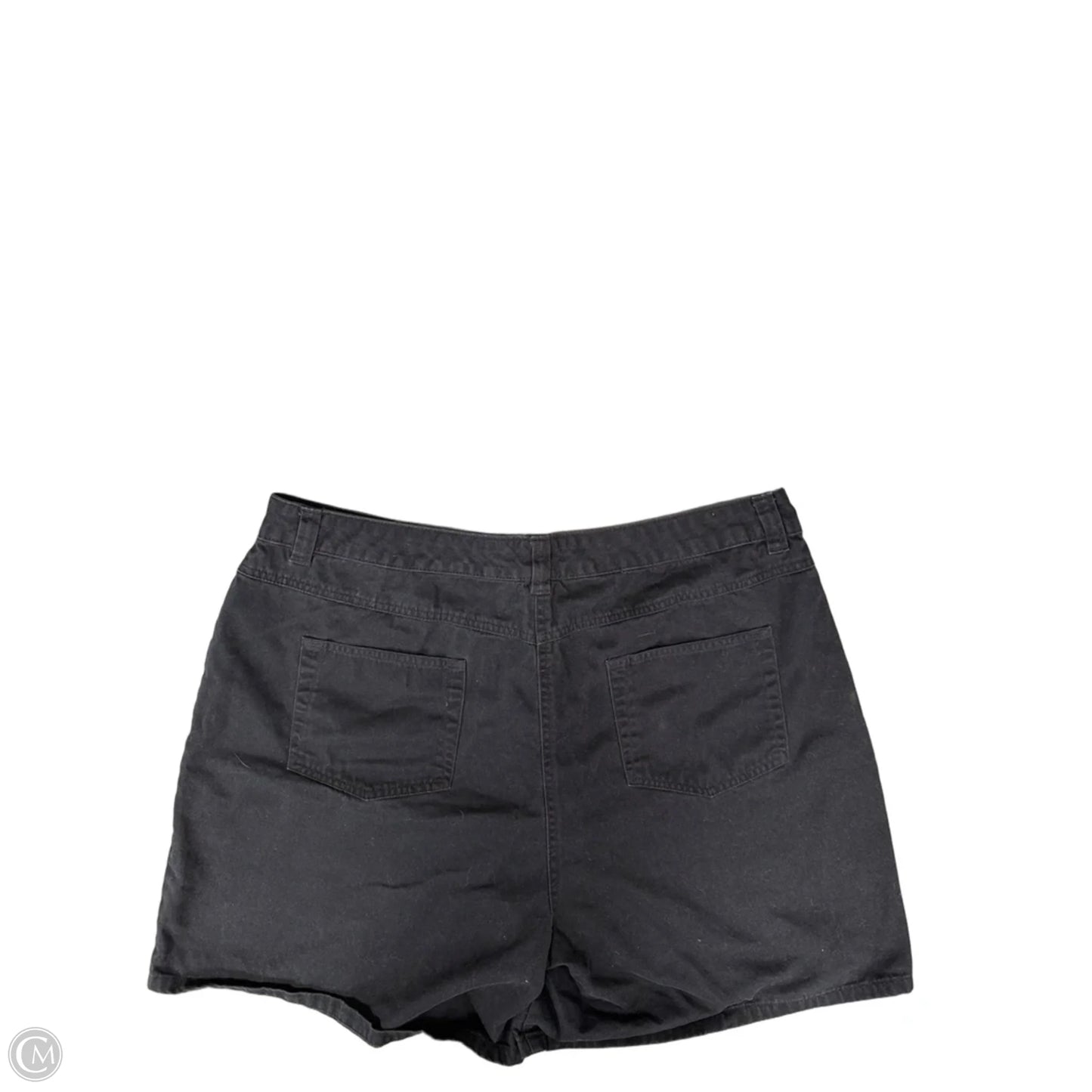 Shorts By Basic Editions In Black, Size: 18