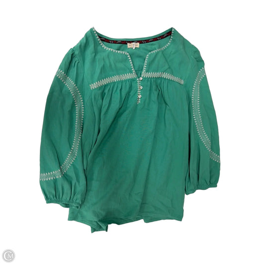 Top 3/4 Sleeve By Mason & Belle In Teal, Size: M