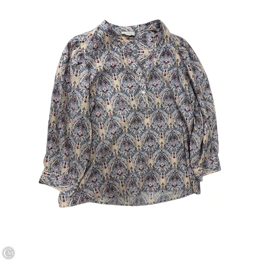 Top 3/4 Sleeve By J. Jill In Multi-colored, Size: S