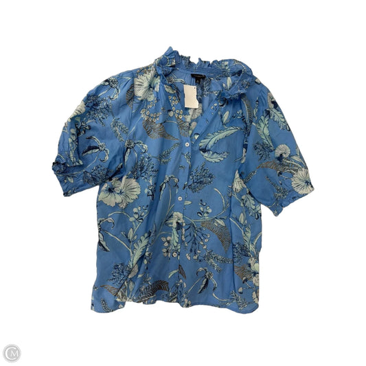 Top Short Sleeve By Talbots In Blue, Size: M