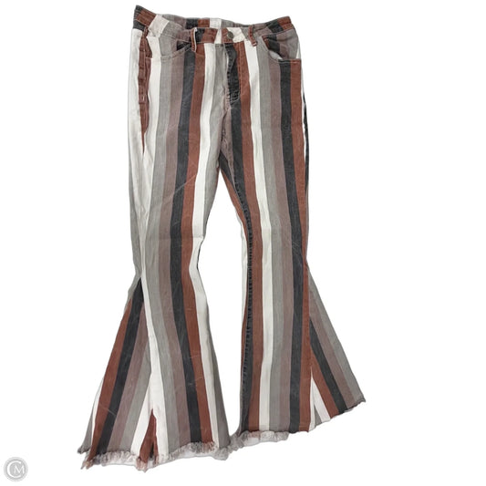 Jeans Flared By Altard State In Striped Pattern, Size: 8