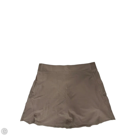Athletic Skort By Athleta In Tan, Size: Xl