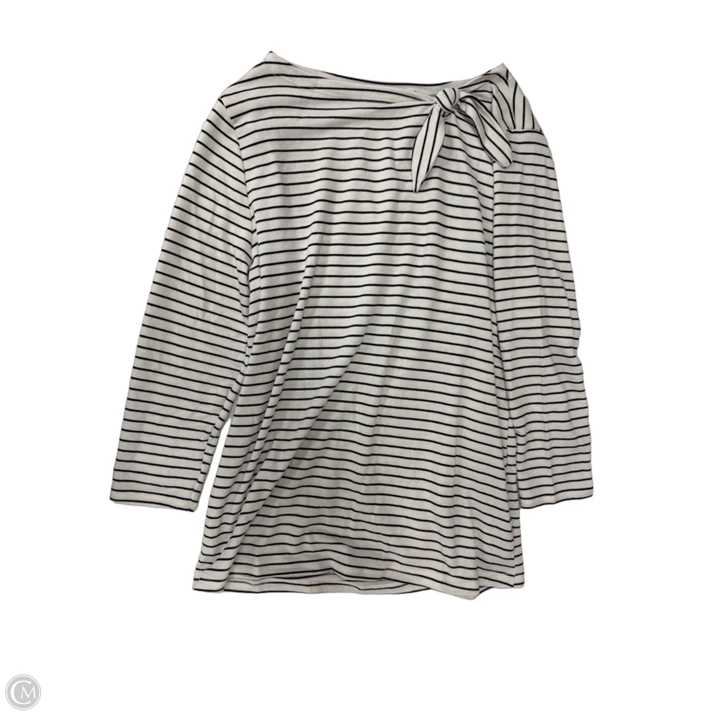 Top Long Sleeve By Pink Clover In Striped Pattern, Size: L