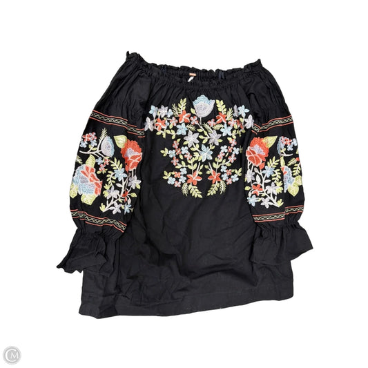 Top Long Sleeve By Free People In Floral Print, Size: Xs