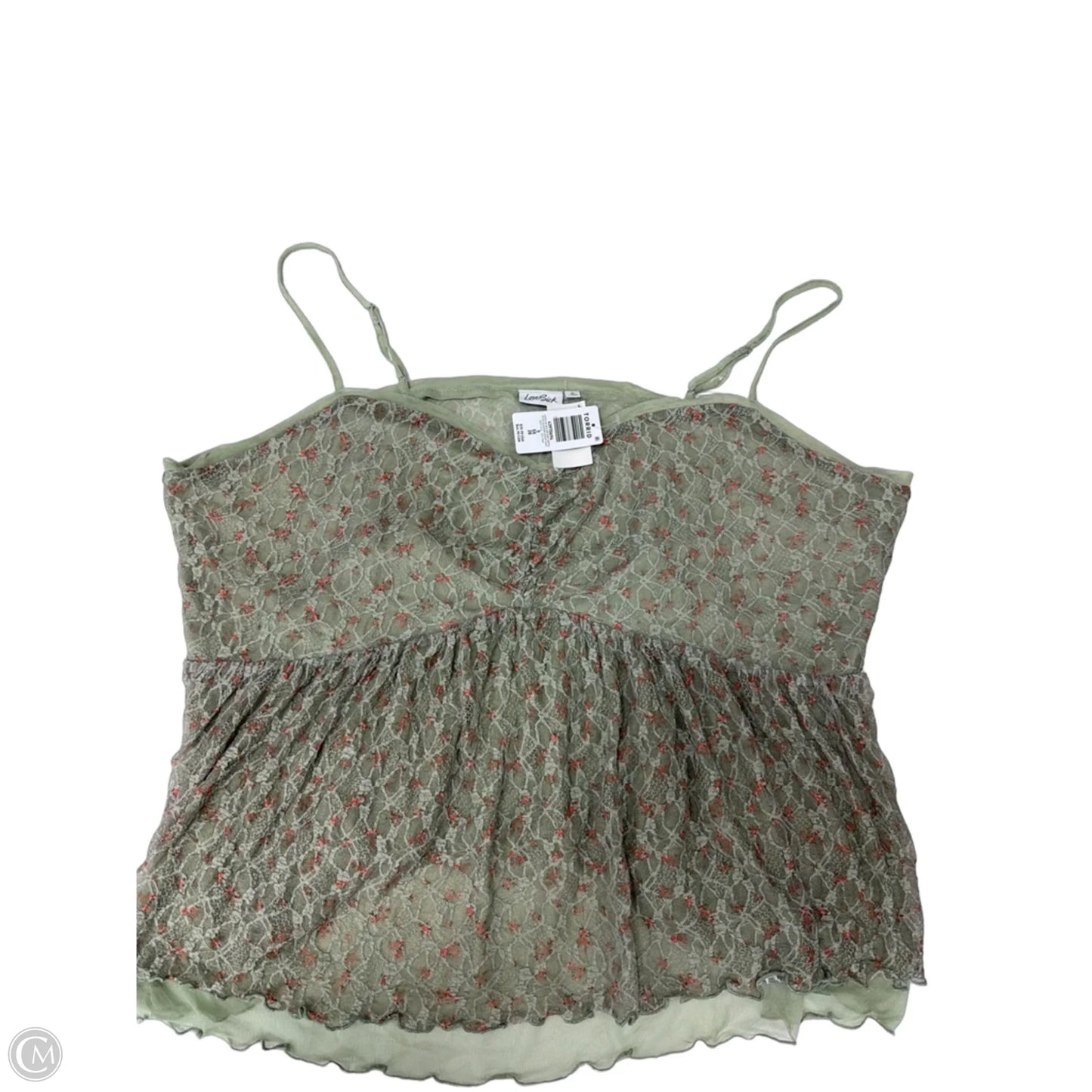Tank Top By Clothes Mentor In Green, Size: 5