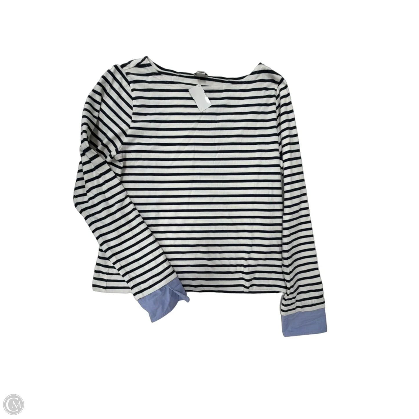 Top Long Sleeve By J. Crew In Striped Pattern, Size: L