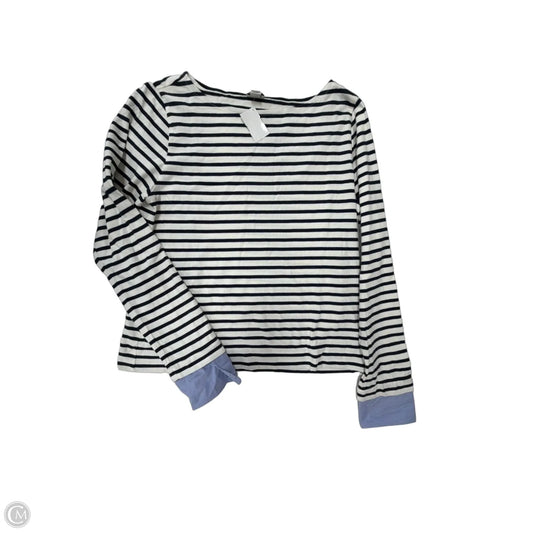 Top Long Sleeve By J. Crew In Striped Pattern, Size: L