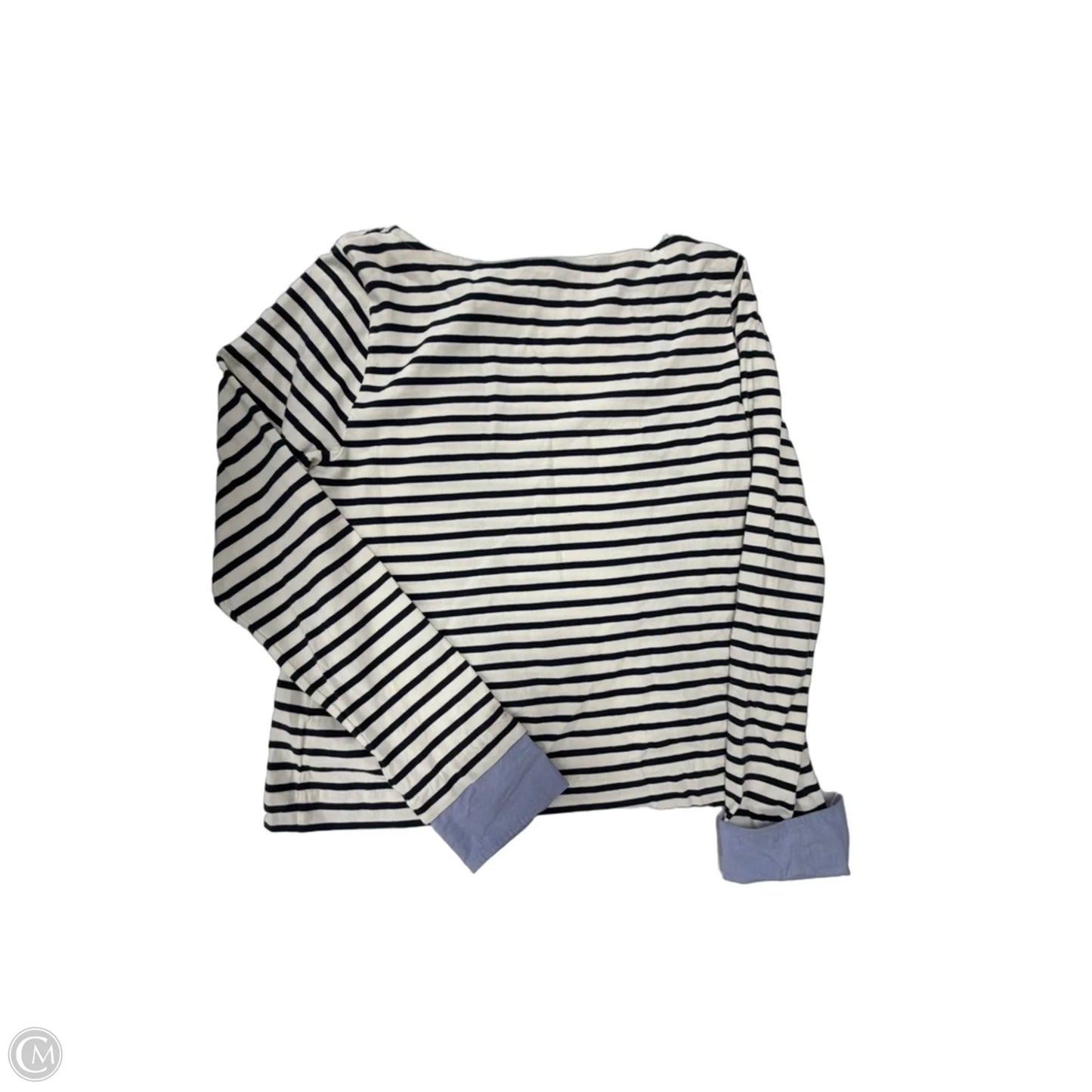 Top Long Sleeve By J. Crew In Striped Pattern, Size: L