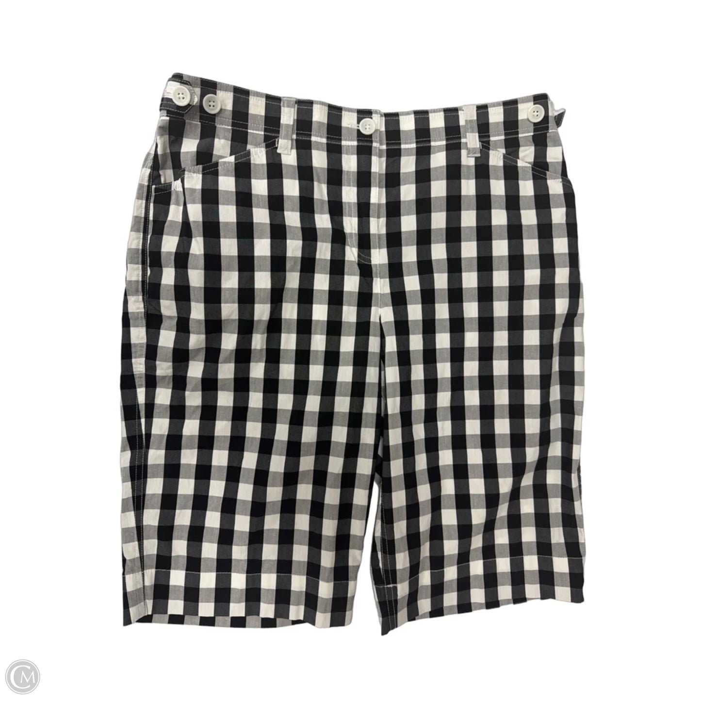 Shorts By Jones New York In Checkered Pattern, Size: 10