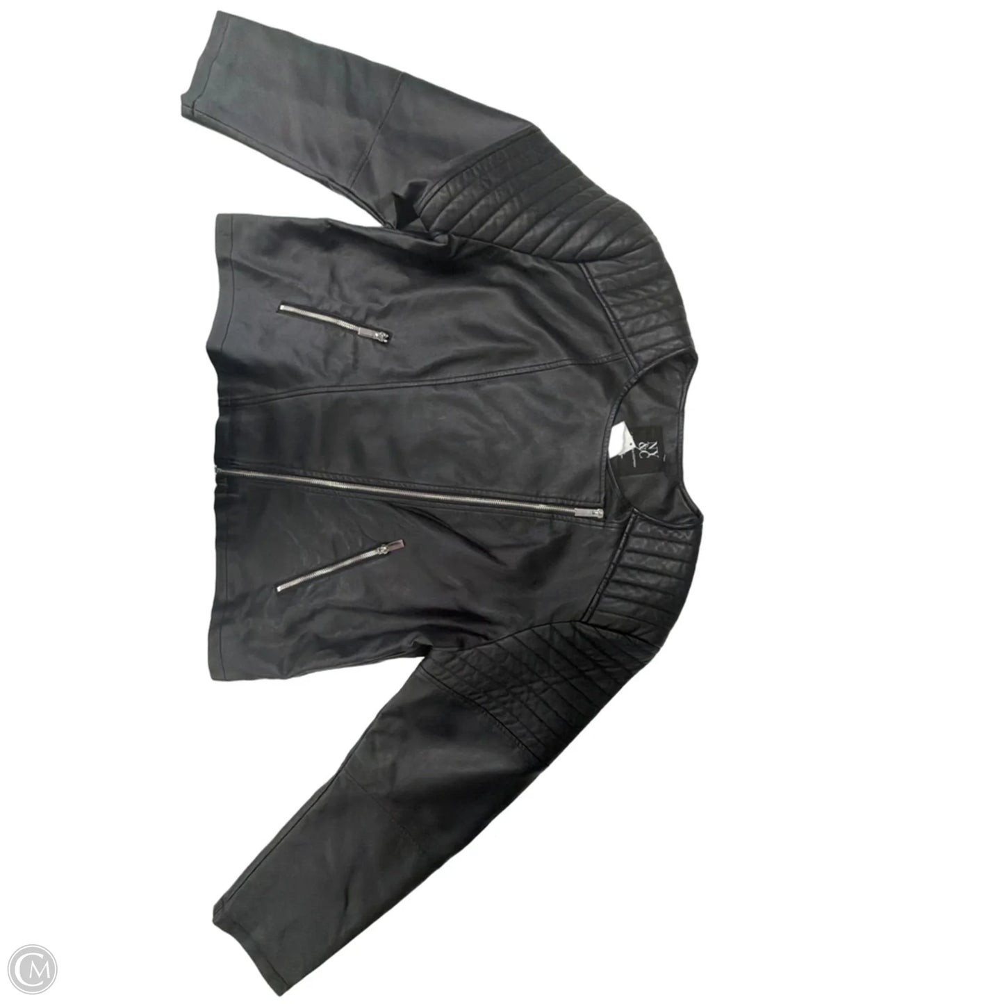 Jacket Moto By New York And Co In Black, Size: 1x