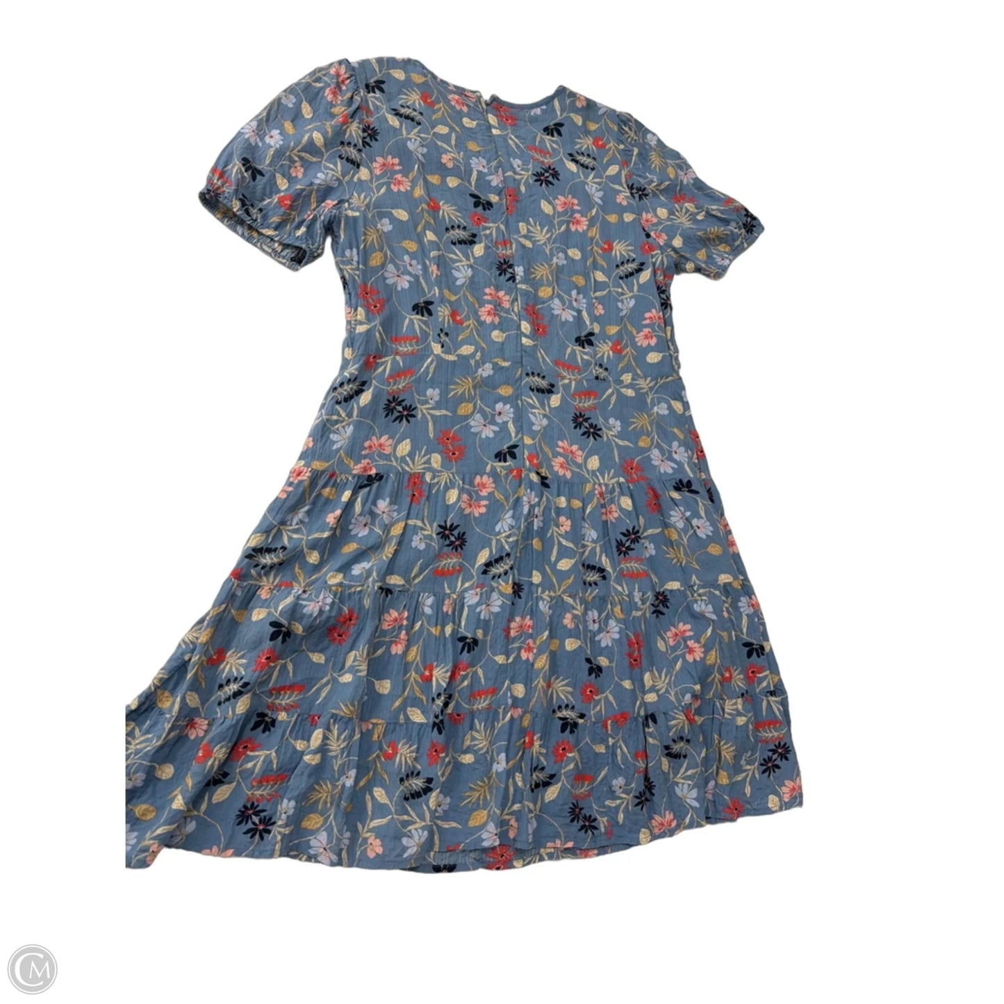 Dress Casual Midi By Loft In Floral Print, Size: L