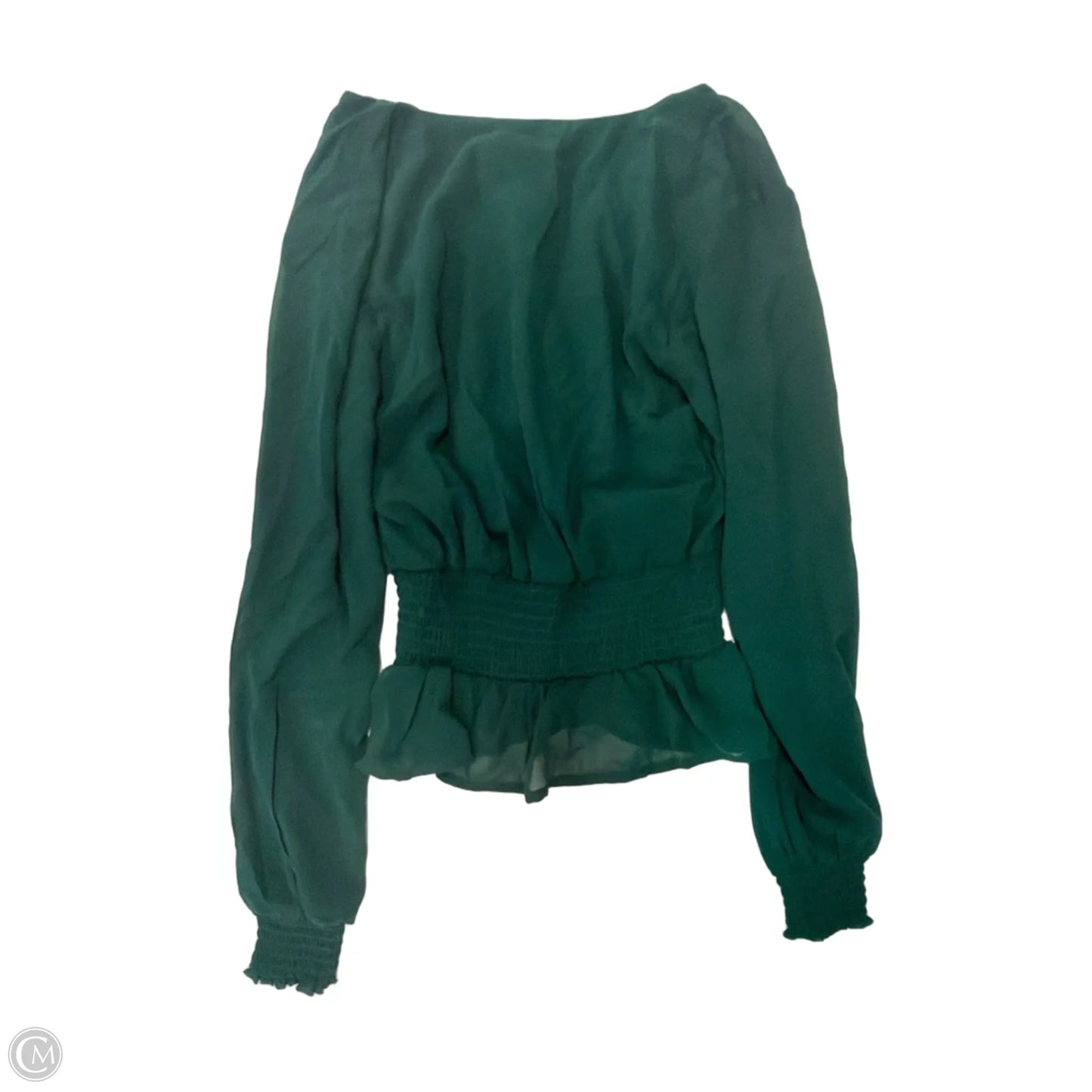 Top Long Sleeve By Japna In Green, Size: Xs