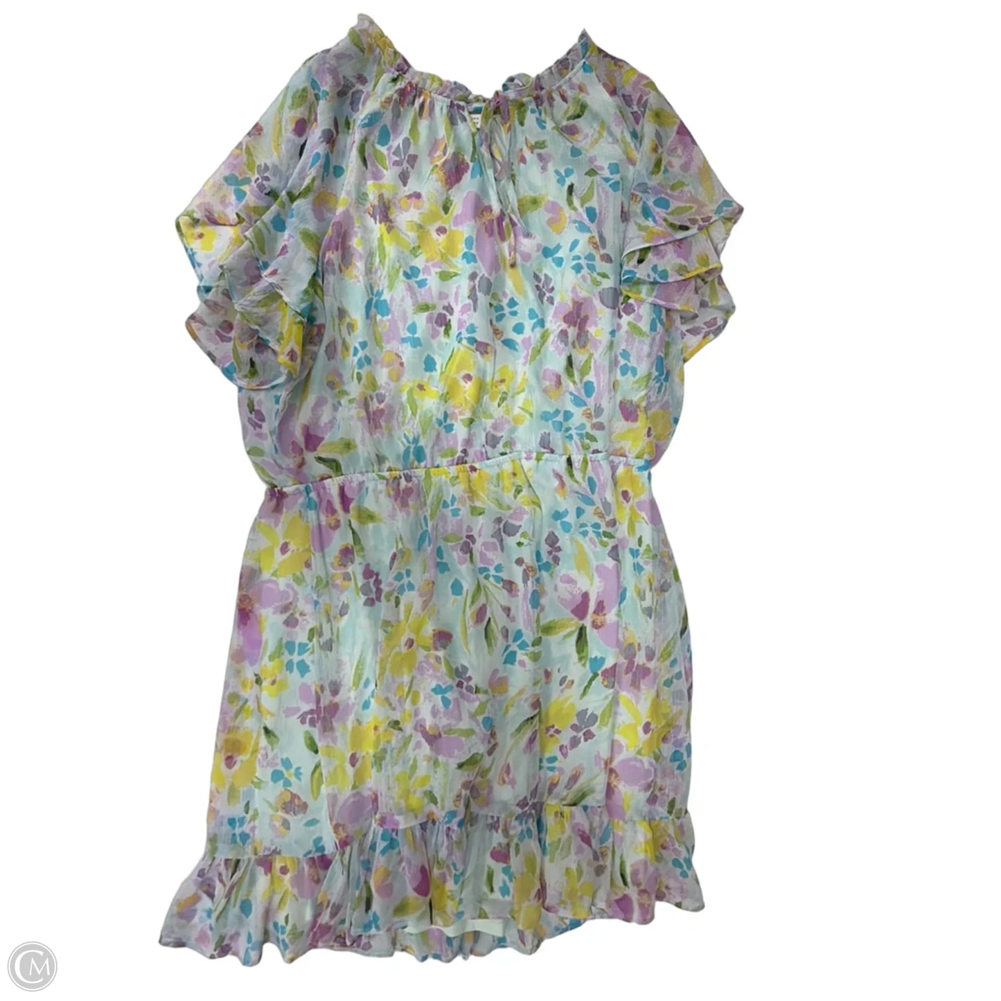 Dress Casual Short By Lc Lauren Conrad In Floral Print, Size: 1x