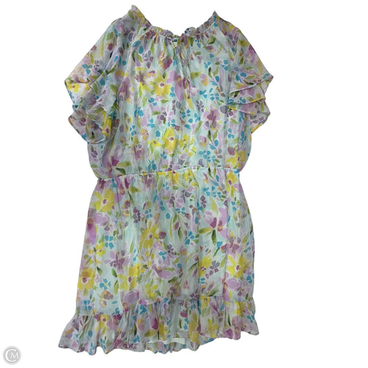 Dress Casual Short By Lc Lauren Conrad In Floral Print, Size: 1x